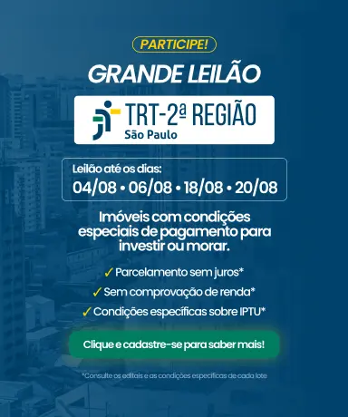 Grande leilão TRT 2ª Região