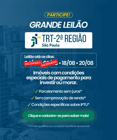 Grande leilão TRT 2ª Região