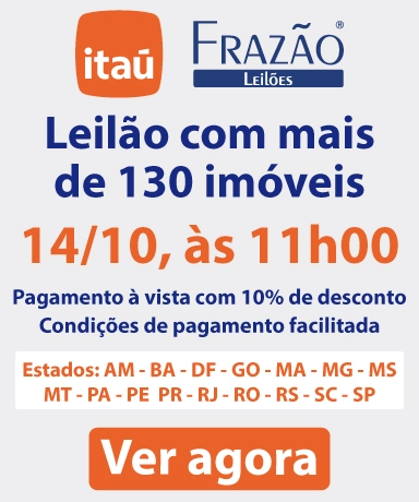 Leilão com mais de 130 imóveis Itaú na Frazão!