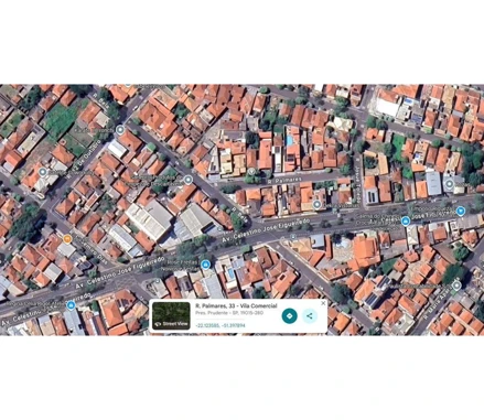 Terreno em Presidente Prudente, Vila Comercial, Rua dos Palmares, SP. Área: 484m2