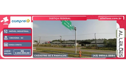 Terreno em Criciúma, , Rodovia BR-101, SC. Área: 3600m2 - imagem 0