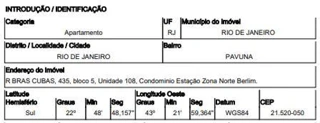 Imóvel 2326719 ['1555539186281'] - ['RUA BRAZ CUBAS,N. 435 APTO. 108 BL 05, PAVUNA - CEP: 21520-050, RIO DE JANEIRO - RIO DE JANEIRO'] ['Pavuna'] - ['Rio De Janeiro']/['RJ'] - 1