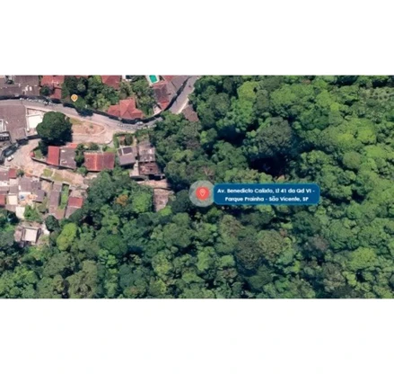 Terreno em São Vicente, Centro, Avenida Benedicto Calixto, Lt 41 da Qd VI, Parque Prainha, São Vicente, SP, SP. Área: nullm2