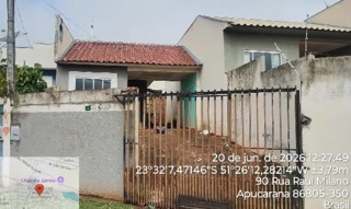 Imóvel 3068922 ['8444420600893'] - ['RUA RAUL MILANO,N. 70 QD 05, NUCLEO HABITACIONAL MATHIAS HOFFMAN - CEP: 86805-350, APUCARANA - PARANA'] ['Nucleo Hab. Mathias Hoffman'] - ['Apucarana']/['PR'] - 1