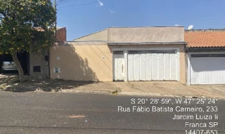 Imóvel 2543028 ['8444420779060'] - ['RUA FABIO BATISTA CARNEIRO,N. 3352 LT 27 QD 20, JARDIM LUIZA II - CEP: 14407-653, FRANCA - SAO PAULO'] ['Jardim Luiza II'] - ['Franca']/['SP'] - 1