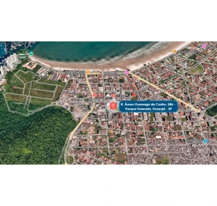 Apartamento em Guarujá, Parque Enseada, Rua Áureo Guenaga de Castro, 586, SP. Área: 97.44m2