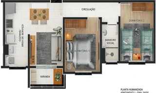 Imóvel 2625130 ['IDR187034'] - ['Estrada dos Costas, 2399, Apartamento 201 - Bloco 2 - Residencial Sollare, Jardim Residencial das Palmeiras, Rio Claro, SP, 13502-100'] ['Jardim Res. das Palmeiras'] - ['Rio Claro']/['SP'] - 1