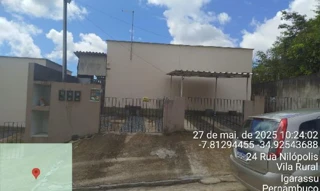 Imóvel 3097237 ['8444427521280'] - ['RUA NILOPOLIS,N. 24 CS 03 LT 24 QD P, VILA RURAL - CEP: 53650-590, IGARASSU - PERNAMBUCO'] ['Vila Rural'] - ['Igarassu']/['PE'] - 1