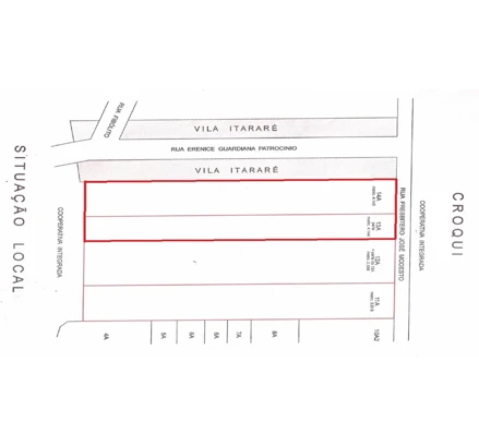 Terreno em Bandeirantes, Vila Santa Maria, Vila Santa Maria, Bandeirantes-PR, PR. Área: 10104m2