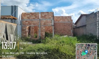 Imóvel 3002345 ['1444419138733'] - ['RUA SAO MARCOS,N. SN LT 09 QD 11, EIXO SUL - CEP: 45992-618, TEIXEIRA DE FREITAS - BAHIA'] [''] - ['Teixeira de Freitas']/['BA'] - 1