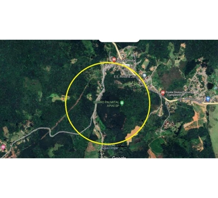 Imóvel rural em Apiaí, , GLEBA N° 04 da Fazenda Ponte da Táboa ou Rio Palmital, situado neste Distrito, Município e Comarca de Apiaí, SP. Área: 466.15m2