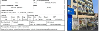 Imóvel 414378 ['10012200'] - ['AVENIDA AMARO CAVALCANTI,N. 177 UNIDADE A - ED RIVIERA, MEIER - CEP: 20735-040, RIO DE JANEIRO - RIO DE JANEIRO'] ['Méier'] - ['Rio De Janeiro']/['RJ'] - 1