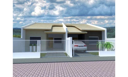 Casa em Joinville, Itaum, Rua João Militão Victorino de Moura nº 93 e nº 117, SC. Área: 66.69m2