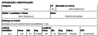 Imóvel 2252582 ['1444420203306'] - ['AVENIDA CENTRAL DO ROSA,N. 1150 LT 3987, PORTO DO ROSA - CEP: 24471-000, SAO GONCALO - RIO DE JANEIRO'] ['Portão do Rosa'] - ['São Gonçalo']/['RJ'] - 1