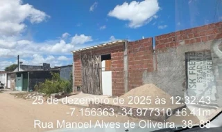 Imóvel 2668787 ['8555505672084'] - ['RUA MANOEL ALVES DE OLIVEIRA,N. 355A, , COND HAB MULTIFAMILI - CEP: 58304-887, SANTA RITA - PARAIBA'] ['Tibiri'] - ['Santa Rita']/['PB'] - 1