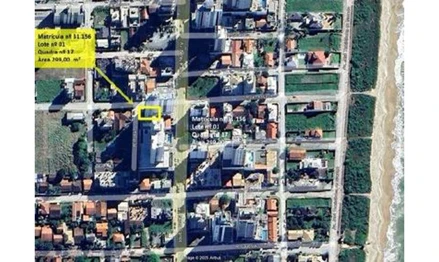 Terreno em Piçarras, JARDIM ARAXÁ, LOTE Nº 01, da QUADRA Nº 17, do Loteamento denominado JARDIM ARAXÁ, localizado na esquina formada pelas ruas 1-A e 10, SC. Área: 897m2 - imagem 0