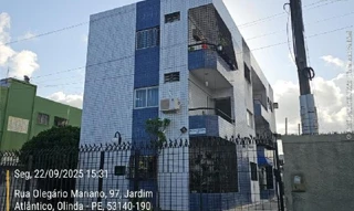 Imóvel 2673591 ['8555506760254'] - ['RUA OLEGARIO MARIANO,N. 97 APTO. 02 LT 19 QD 23, JARDIM ATLANTICO - CEP: 53140-190, OLINDA - PERNAMBUCO'] ['Jardim Atlântico'] - ['Olinda']/['PE'] - 1