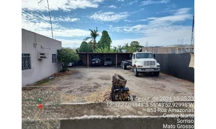 Terreno em Sorriso, Centro Norte, Rua Amazonas, nº 853, MT. Área: 800m2