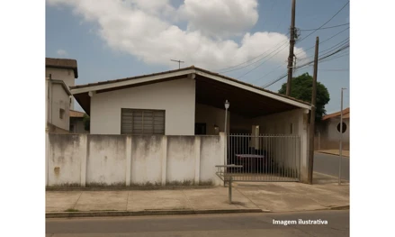 Casa em Bauru, Vila Industrial, Rua Romeu Crivelli, nº 7-81- lote A, na rua Américo Zuiani, quarteirão 2, lado ímpar, quadra 134, esquina com a rua Romeu Crivelli, quarteirão 7, SP. Área: 128.18m2