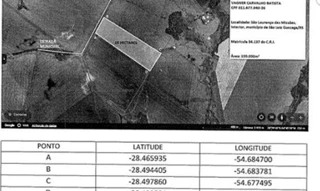 Imóvel 3045798 [''] - ['Situada no lugar denominado São Lourenço das Missões, neste município (São Luiz Gonzaga/RS)'] [''] - ['São Luiz Gonzaga']/['RS'] - 1