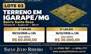 Imóvel 3066998 [''] - ['Terreno nº 04, com 360 m², sem benfeitorias, com limites, dimensões e confrontações conforme planta aprovada pela Prefeitura de Igarapé-MG'] [''] - ['Igarapé']/['MG'] - 1