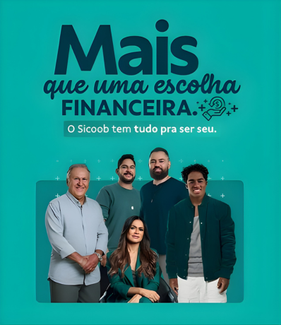 Mais que uma escolha financeira. O Sicoob tem tudo pra ser seu.
